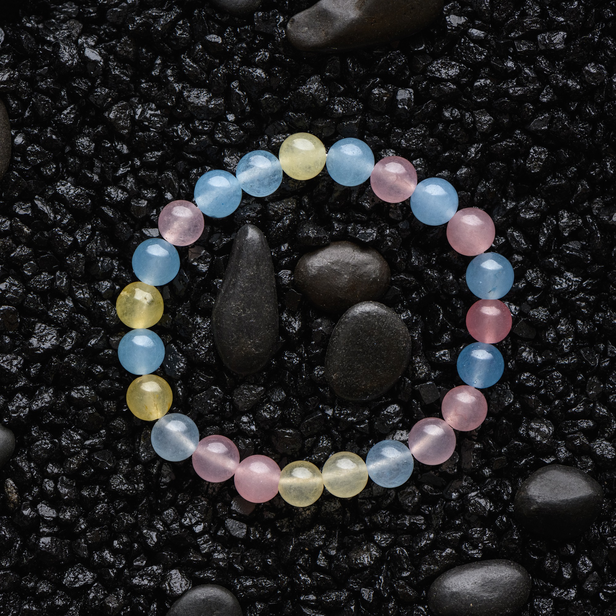 Браслет из натурального кварца, микс, 8 мм — изображение 8