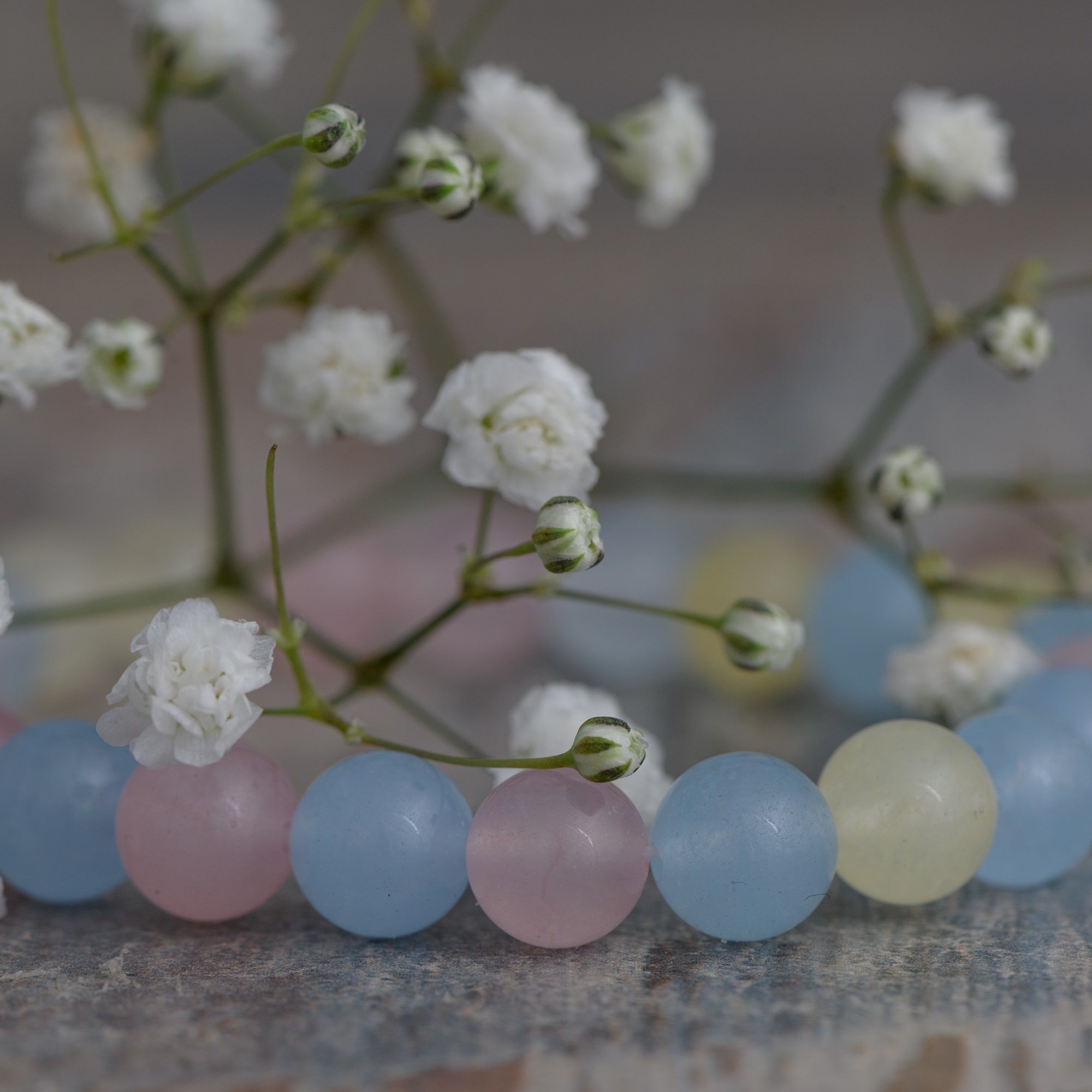 Браслет из натурального кварца, микс, 8 мм — изображение 4