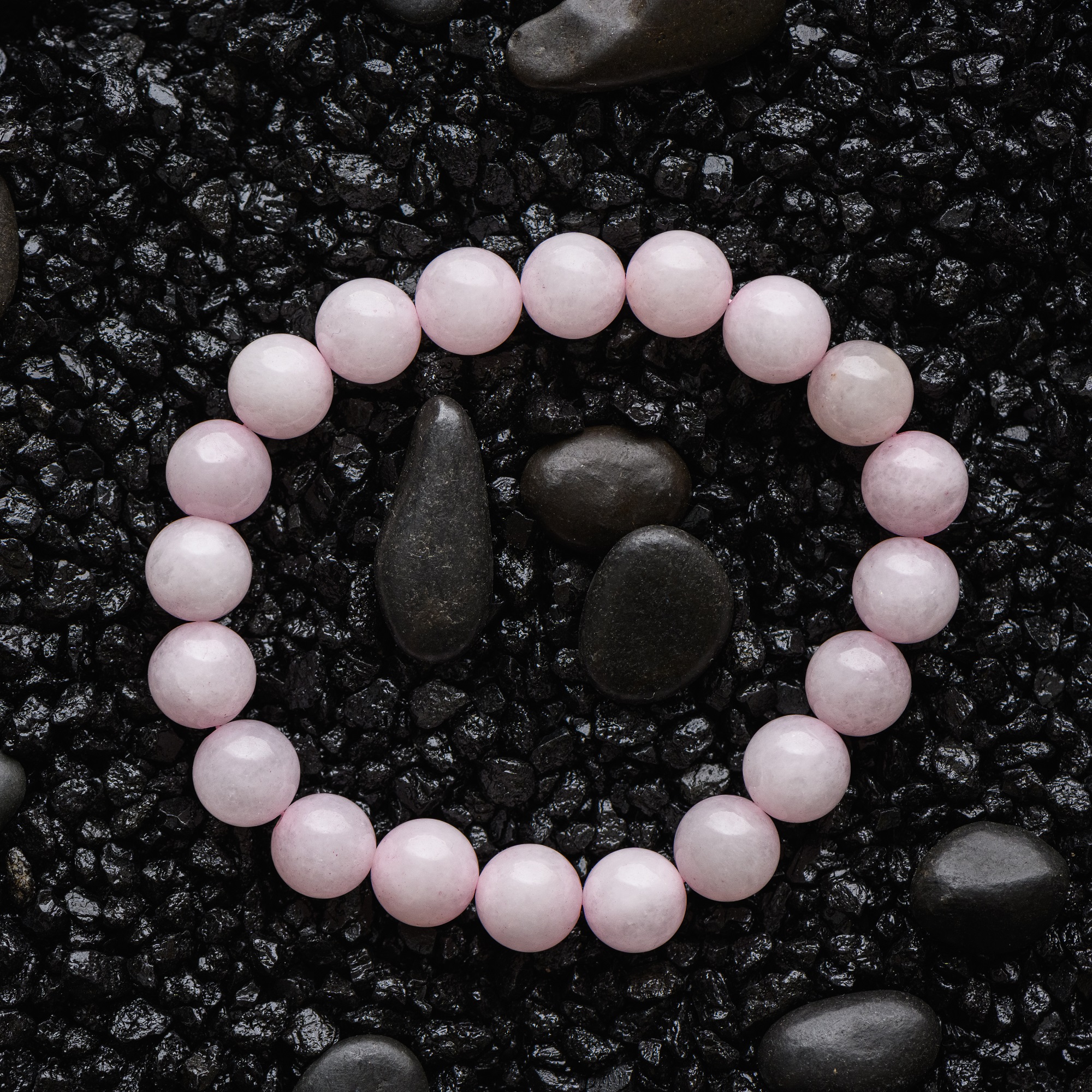 Браслет из натурального розового кварца, 10 мм — изображение 9