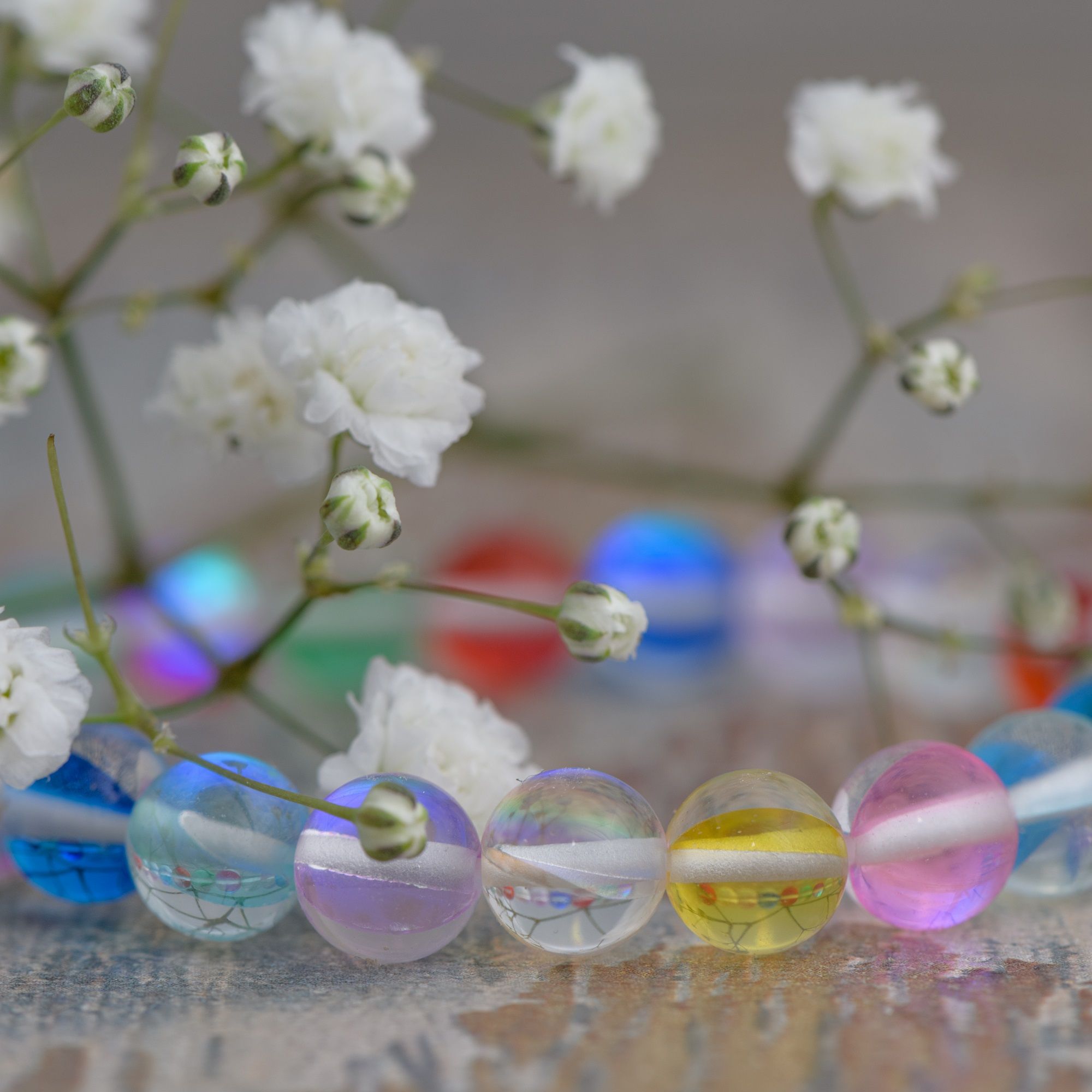 Браслет Радуга Опалов, 8 мм — изображение 3