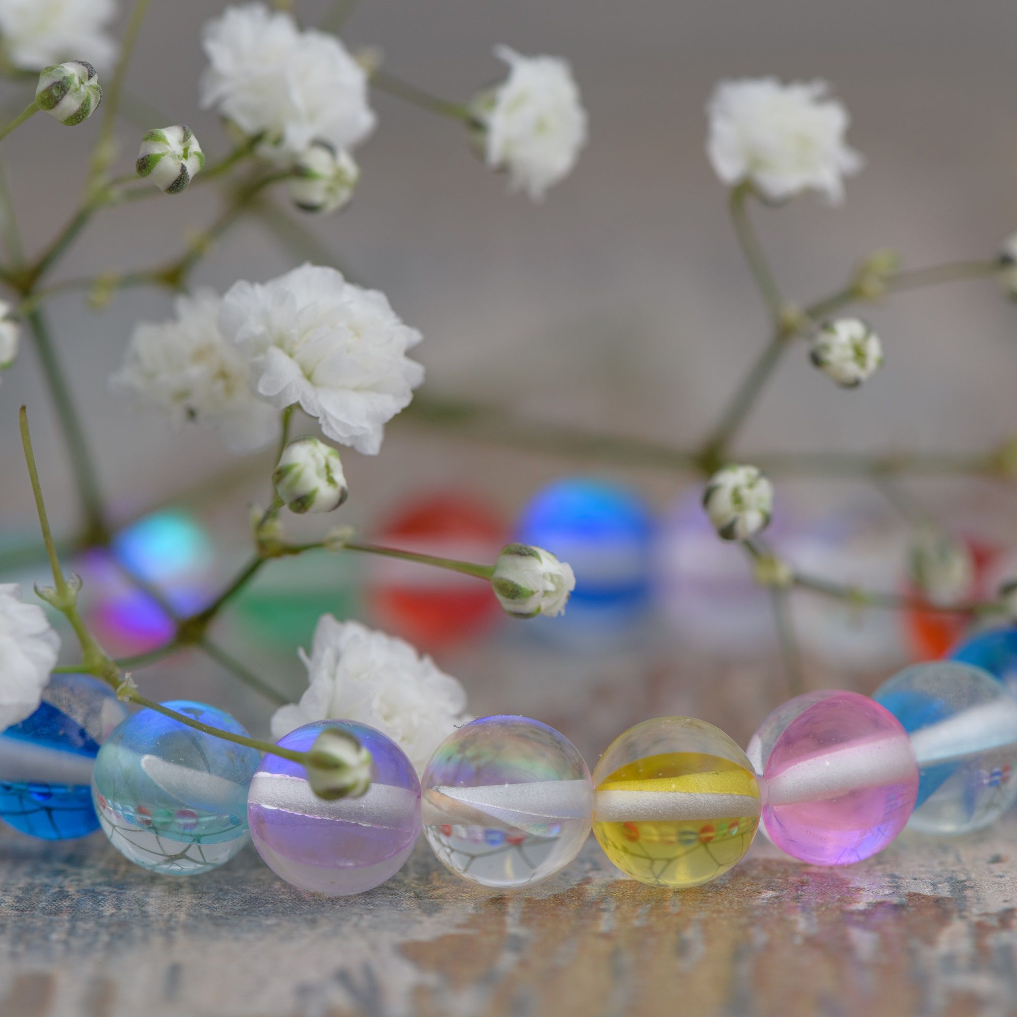 Браслет Радуга Опалов, 8 мм — изображение 4