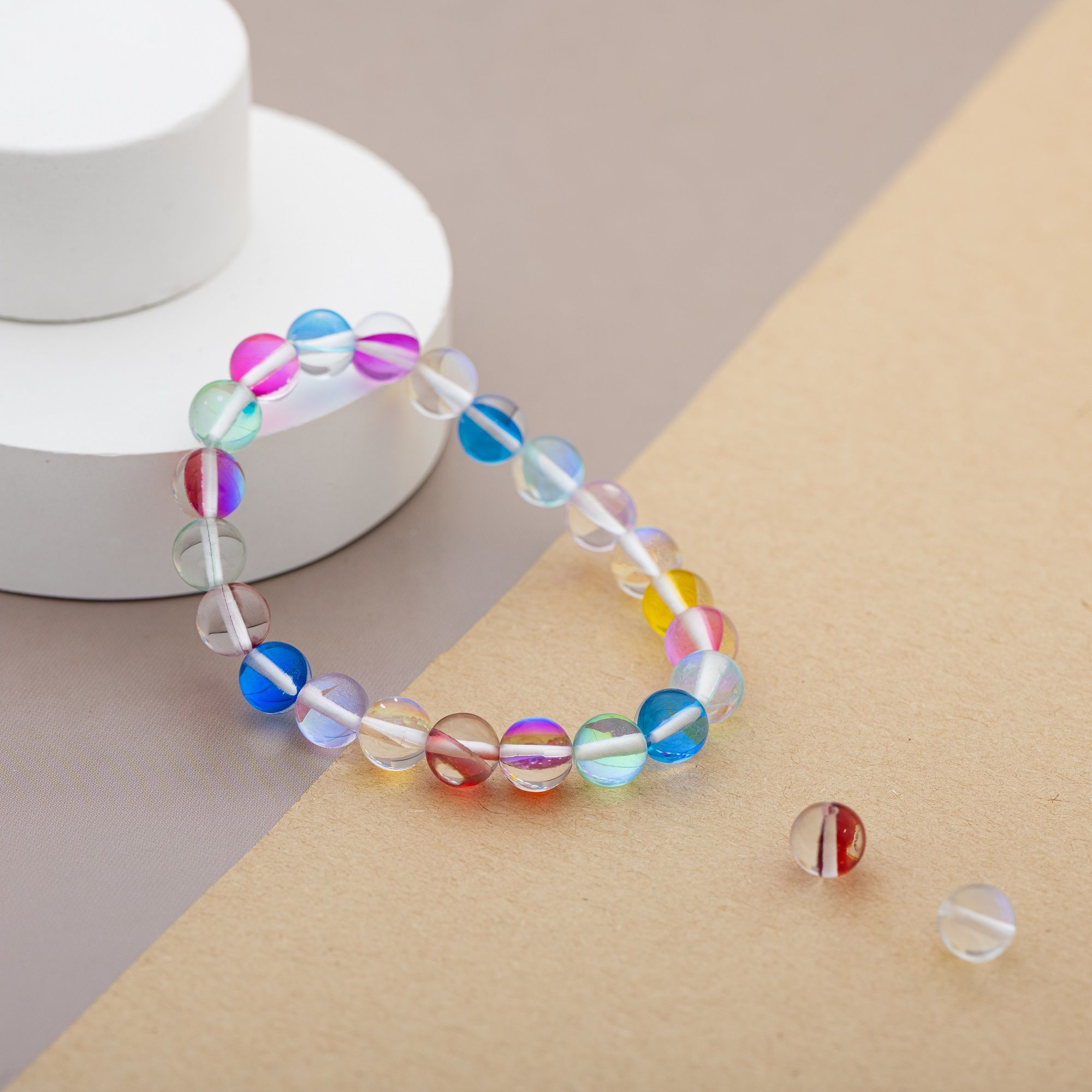 Браслет Радуга Опалов, 8 мм — изображение 6