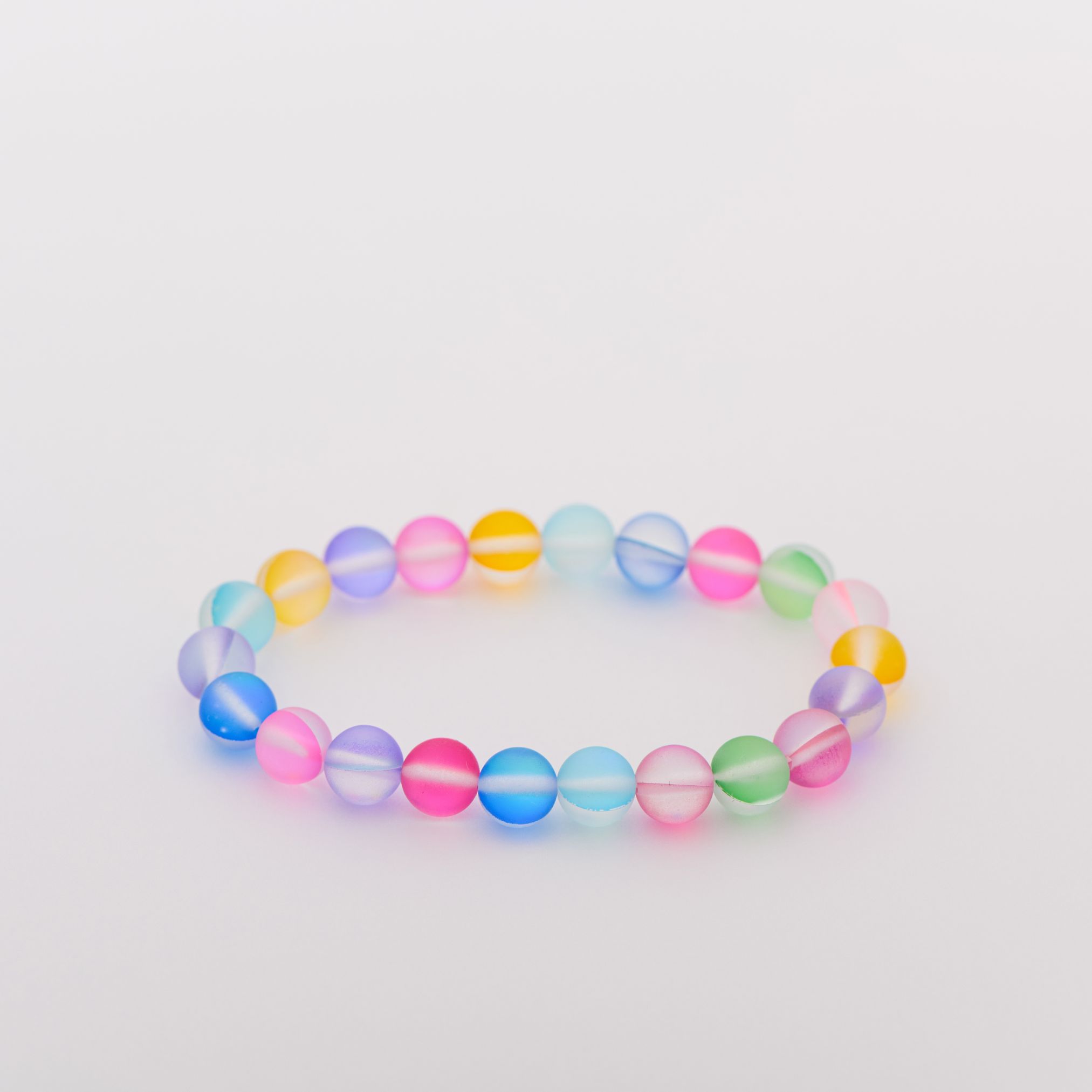 Браслет радуга опалов, матовый 8 мм — изображение 5