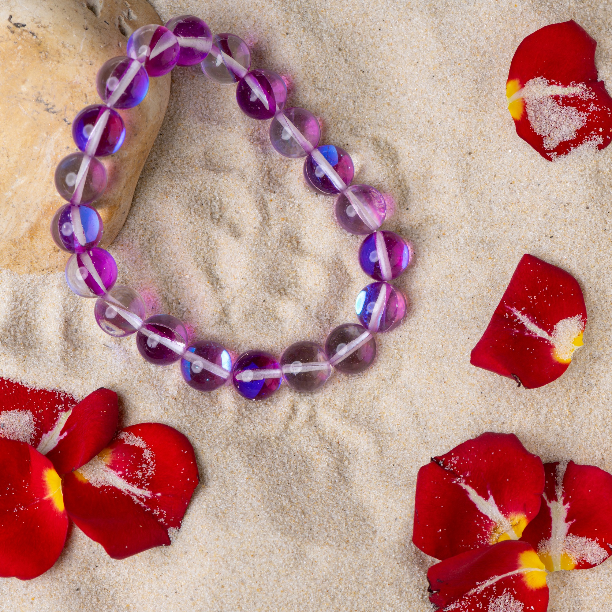 Сиреневый браслет из Опала, 10 мм — изображение 7