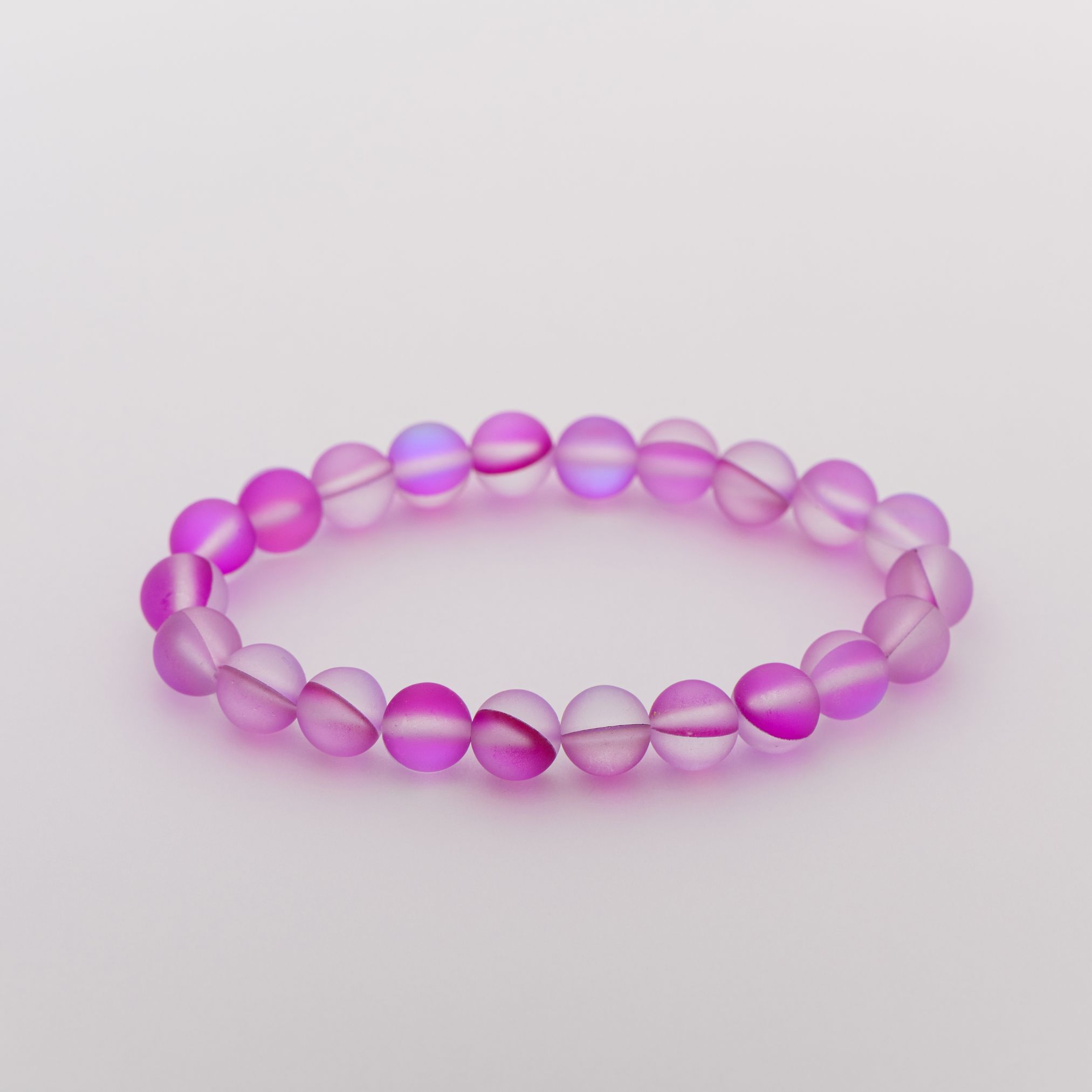 Сиреневый браслет из опала, 8 мм — изображение 5