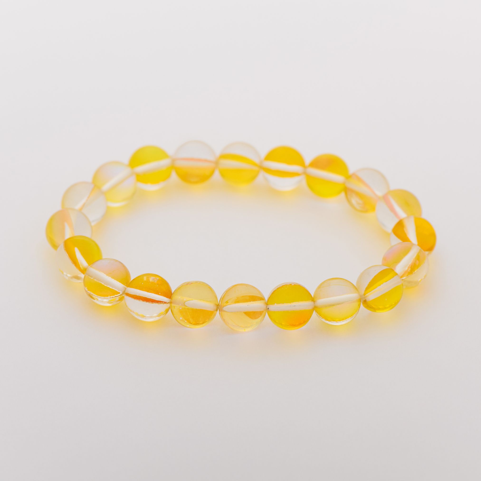 Жёлтый браслет из Опала, 10 мм — изображение 5