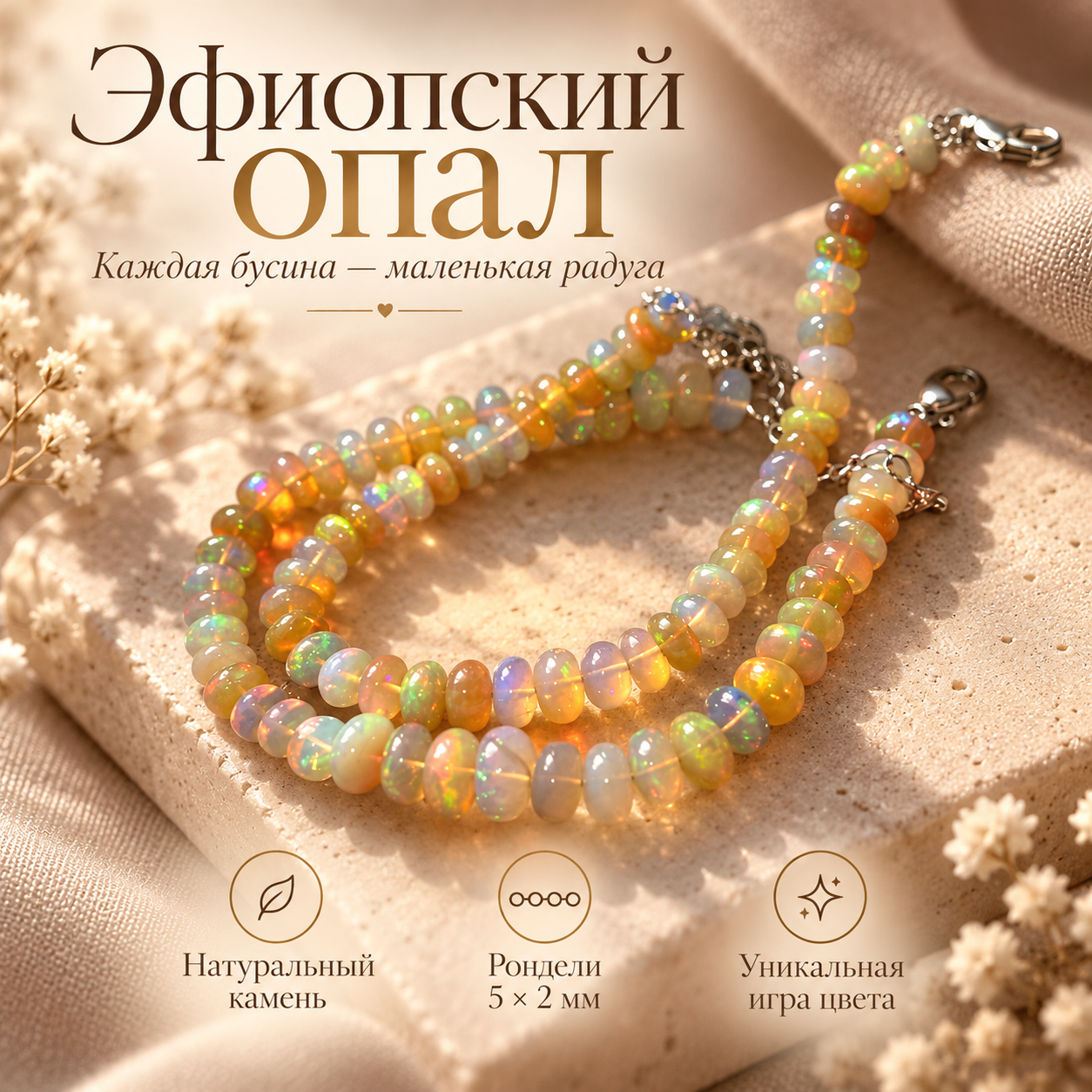 Браслет Магия эфиопского опала